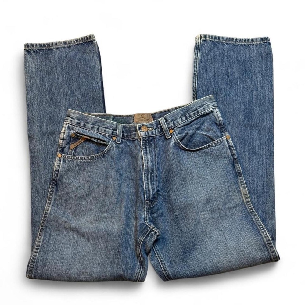 Ariat bootcut denim workwear western blue jeans loop lock size 32/34